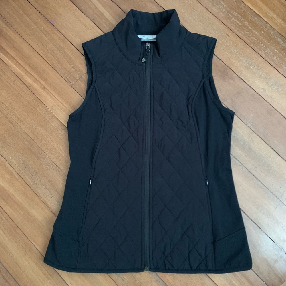 Athleta Black Quilted Vest